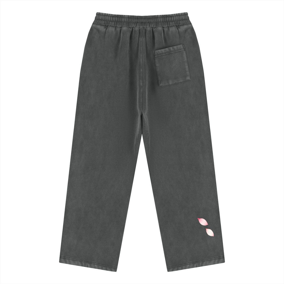 Cherry Blossom Fleece Sweatpants, Back view
