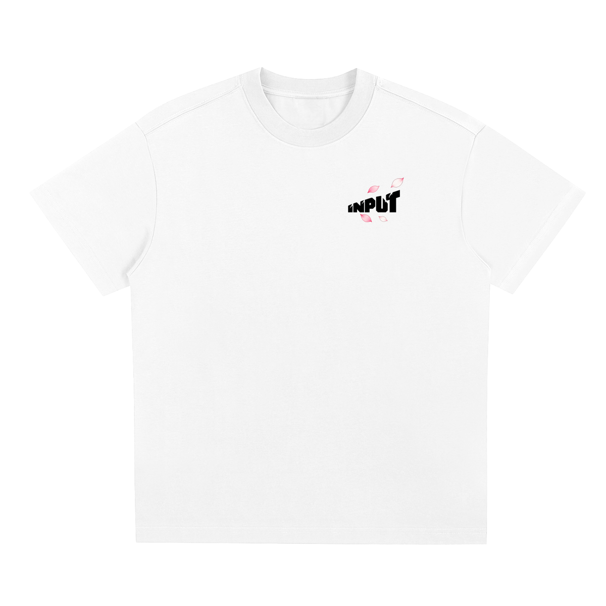 Cherry Blossom Tee in White, front view