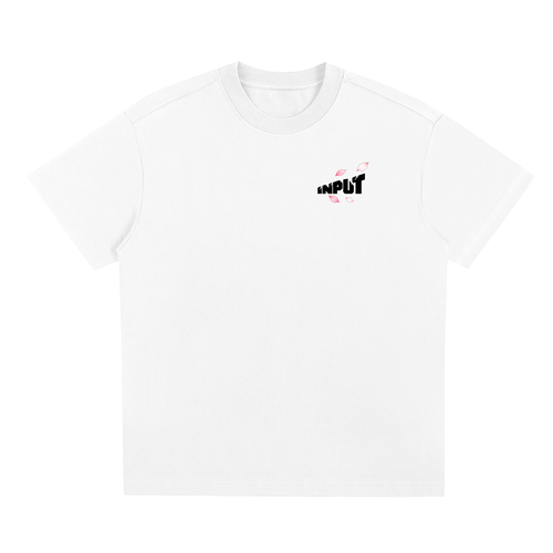 Cherry Blossom Tee in White, front view